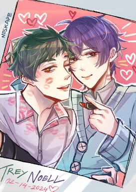 Bust Up Colored Couple