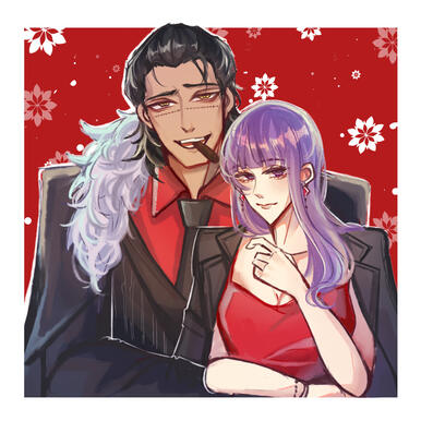 Bust Up Colored Couple